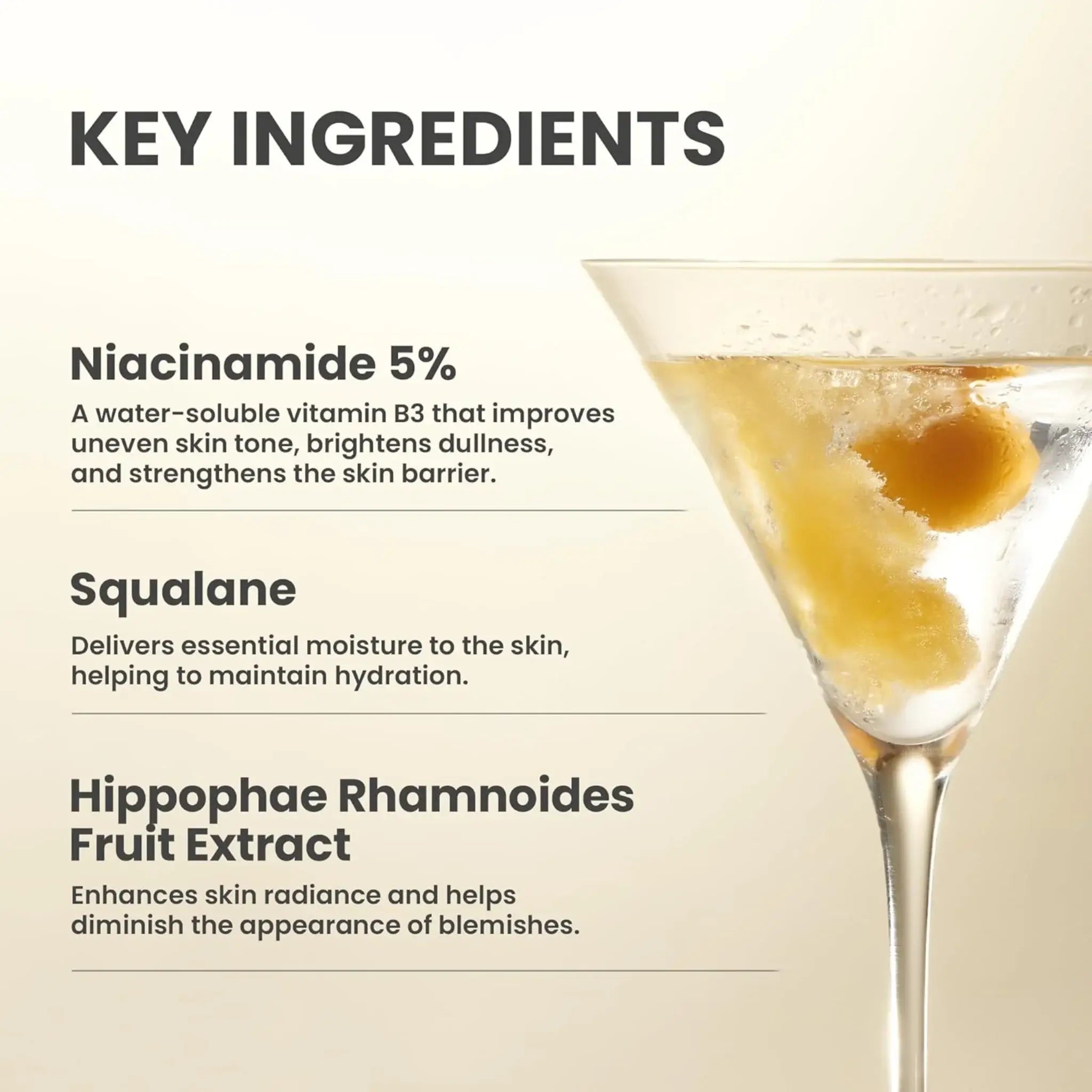 Key ingredients AXIS-Y - Dark Spot Correcting Glow Serum