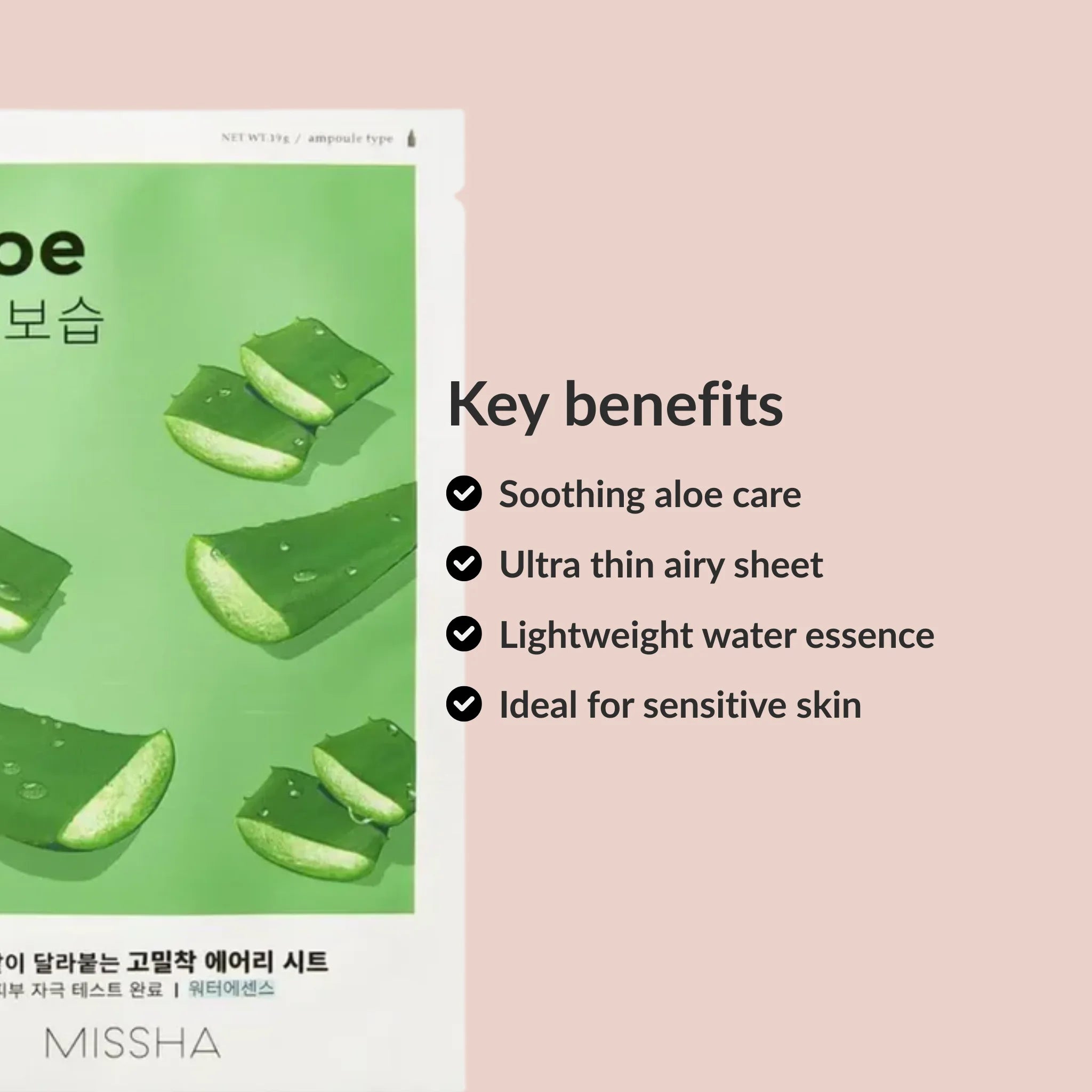 Benefits MISSHA Airy Fit Sheet Mask Aloe