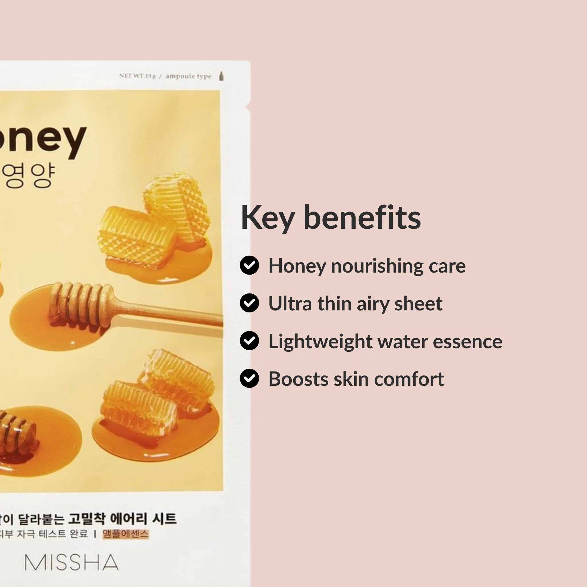 Benefits MISSHA Airy Fit Sheet Mask Honey