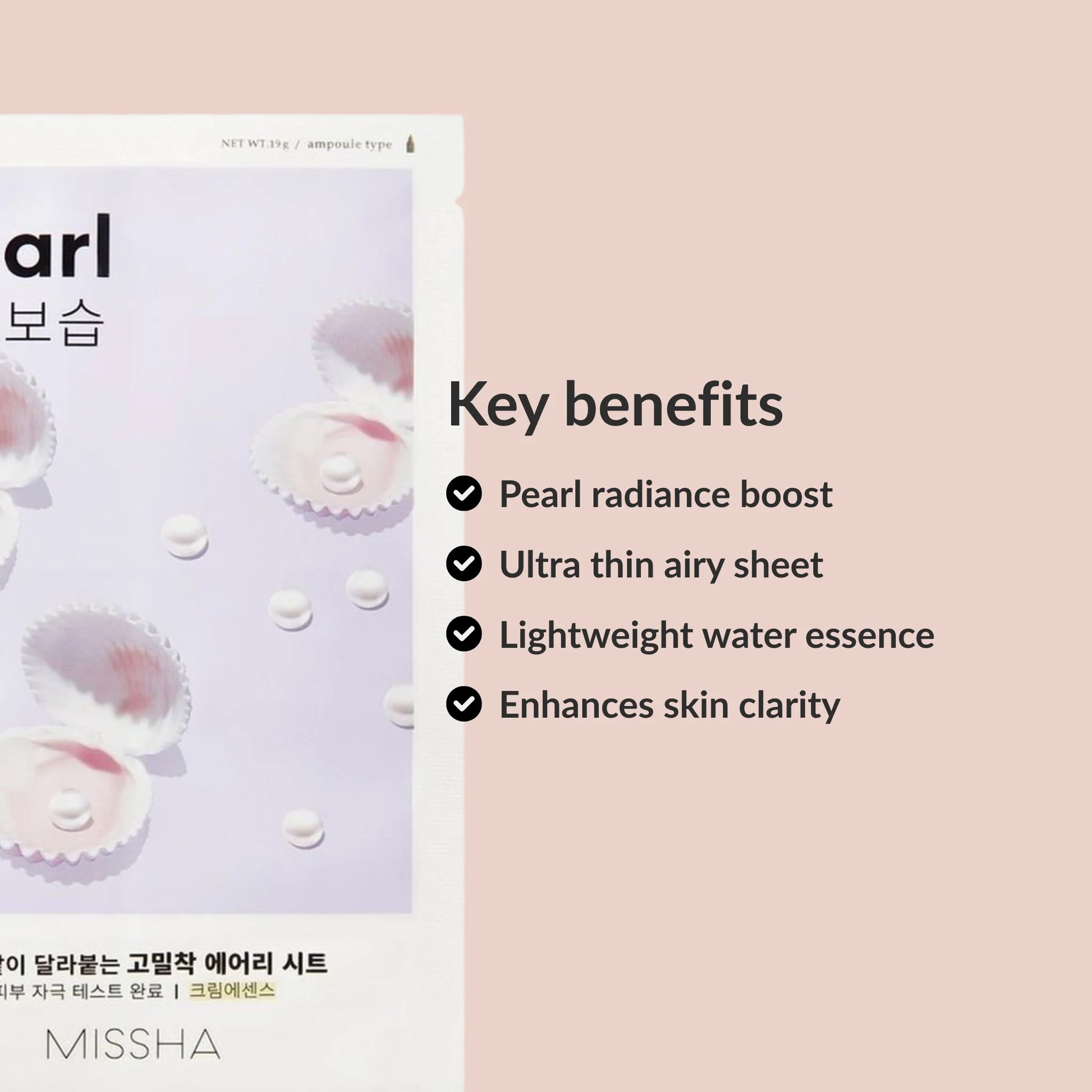 Benefits MISSHA Airy Fit Sheet Mask Pearl