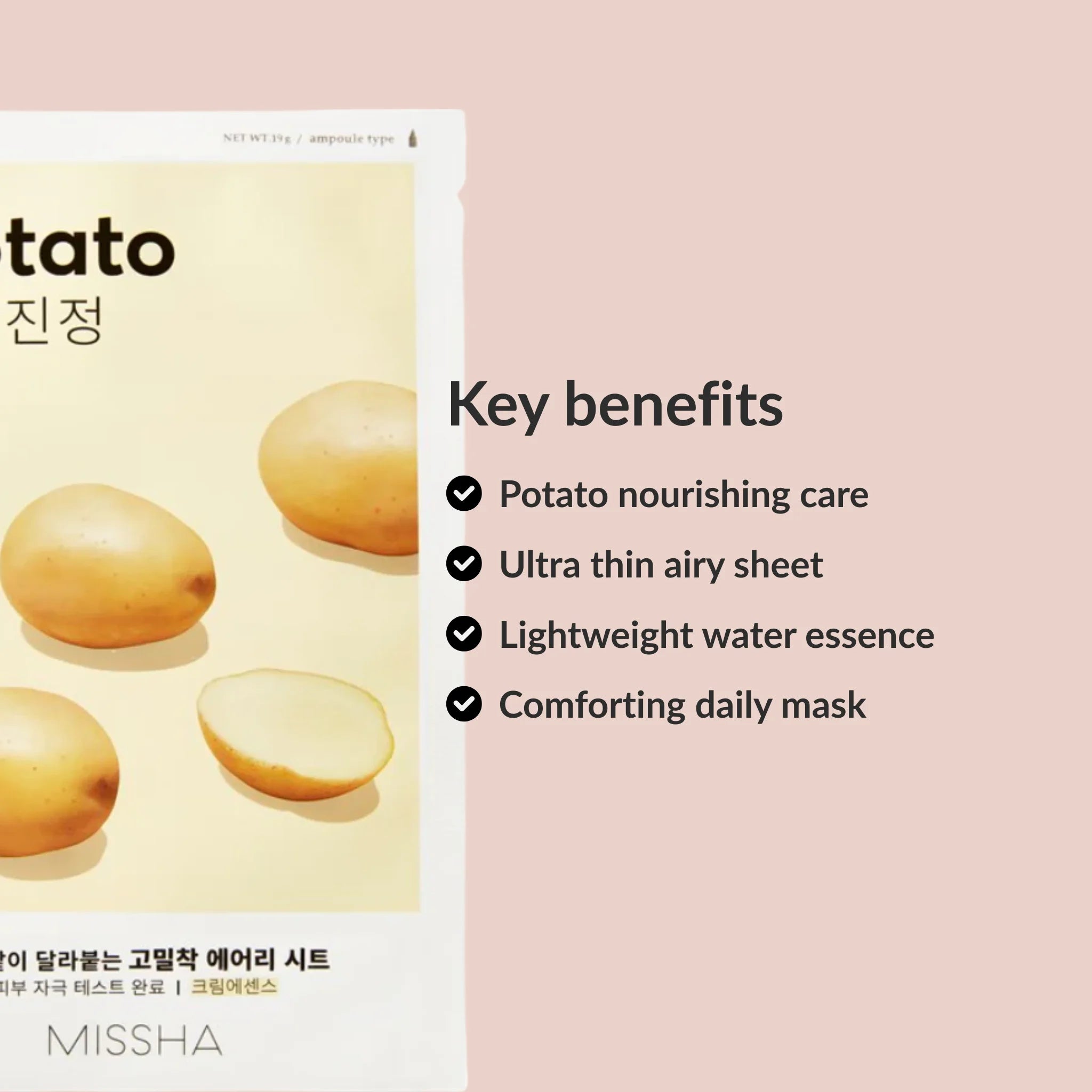 Benefits MISSHA Airy Fit Sheet Mask Potato