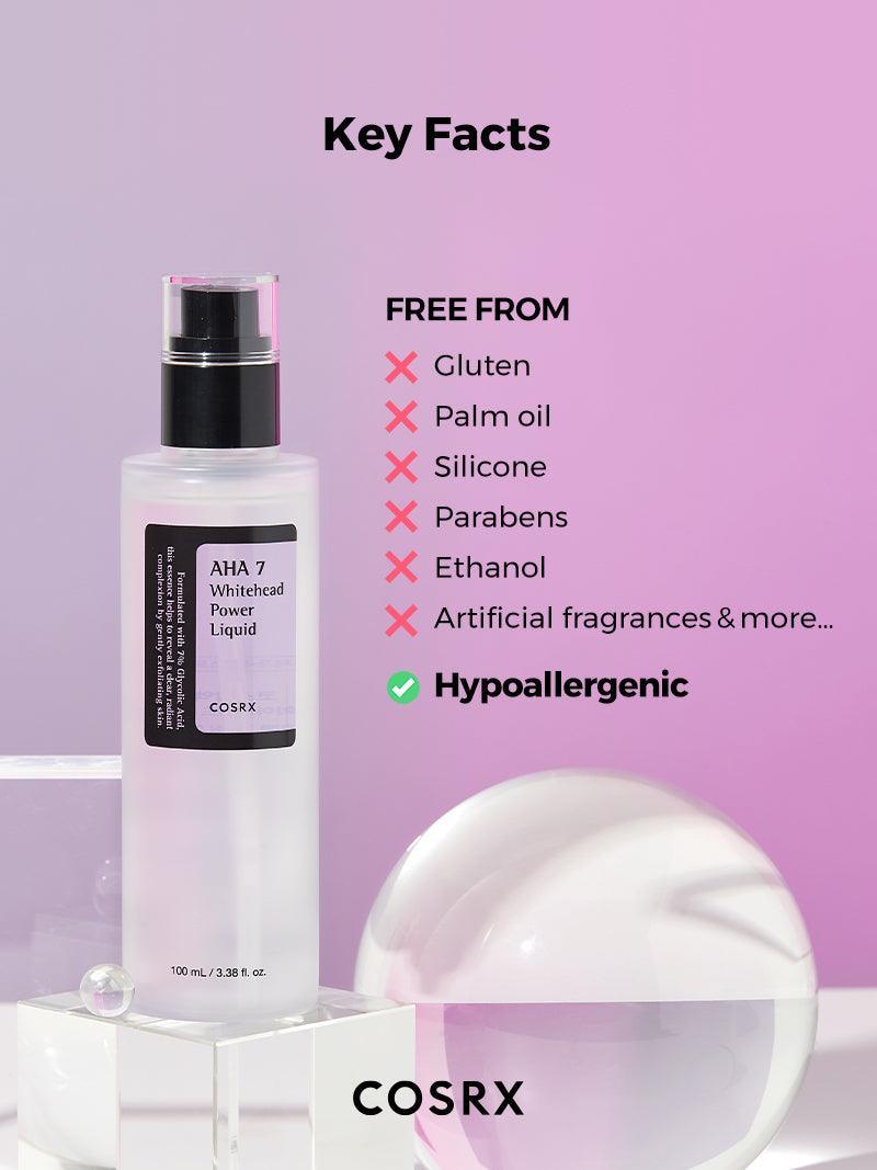 key facts COSRX AHA 7 Whitehead Power Liquid