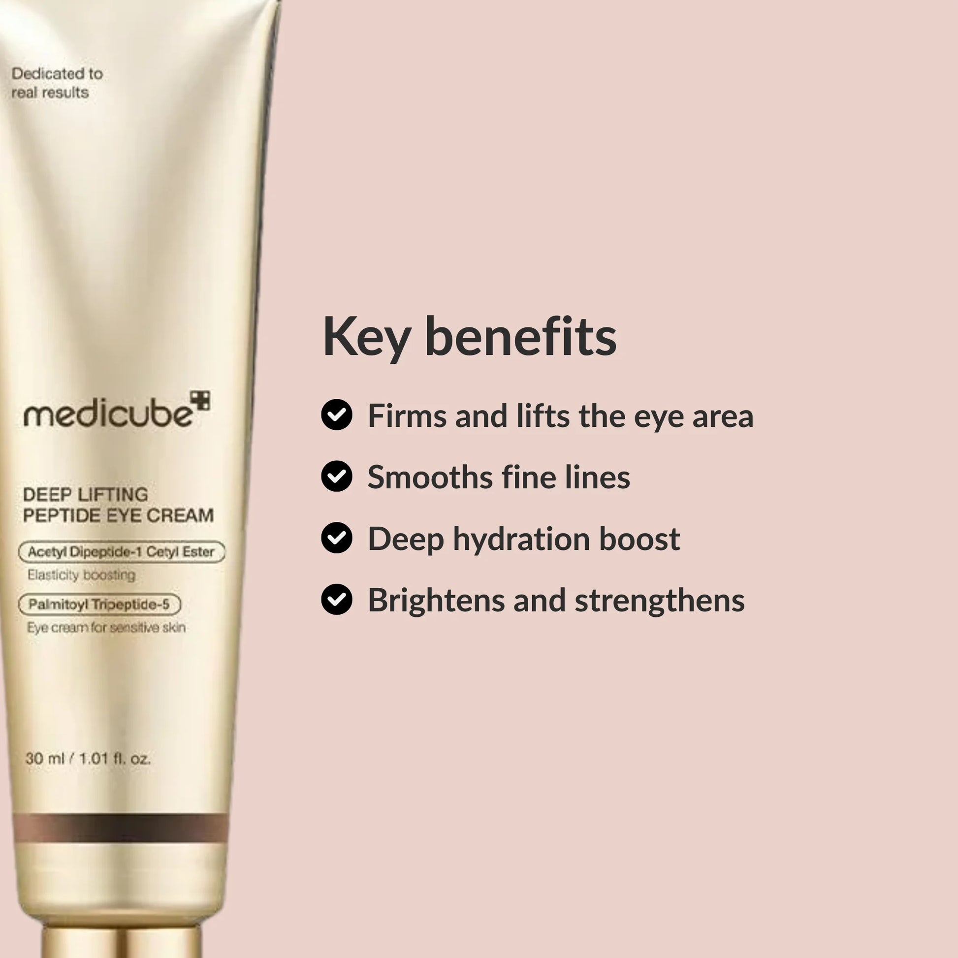 Benefits Medicube Deep Lifting Peptide Eye Cream