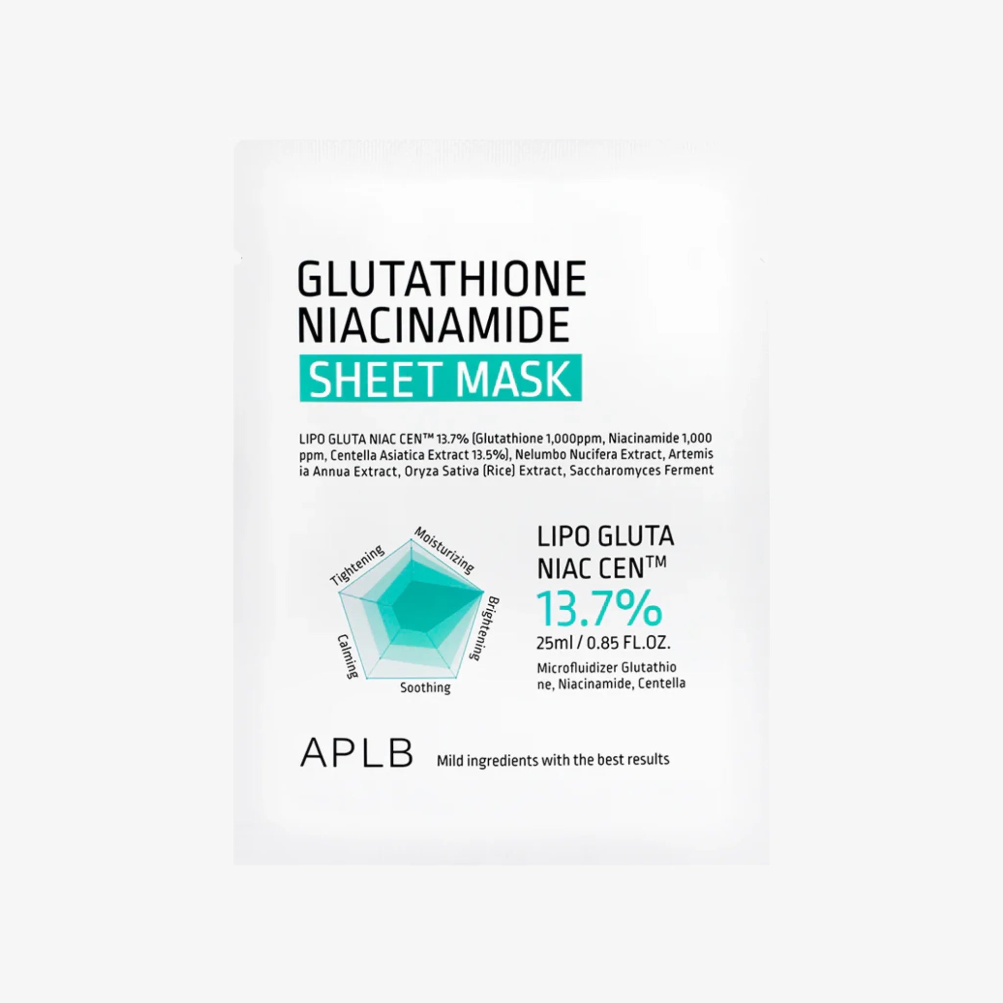 APLB Glutathione Niacinamide Sheet Mask