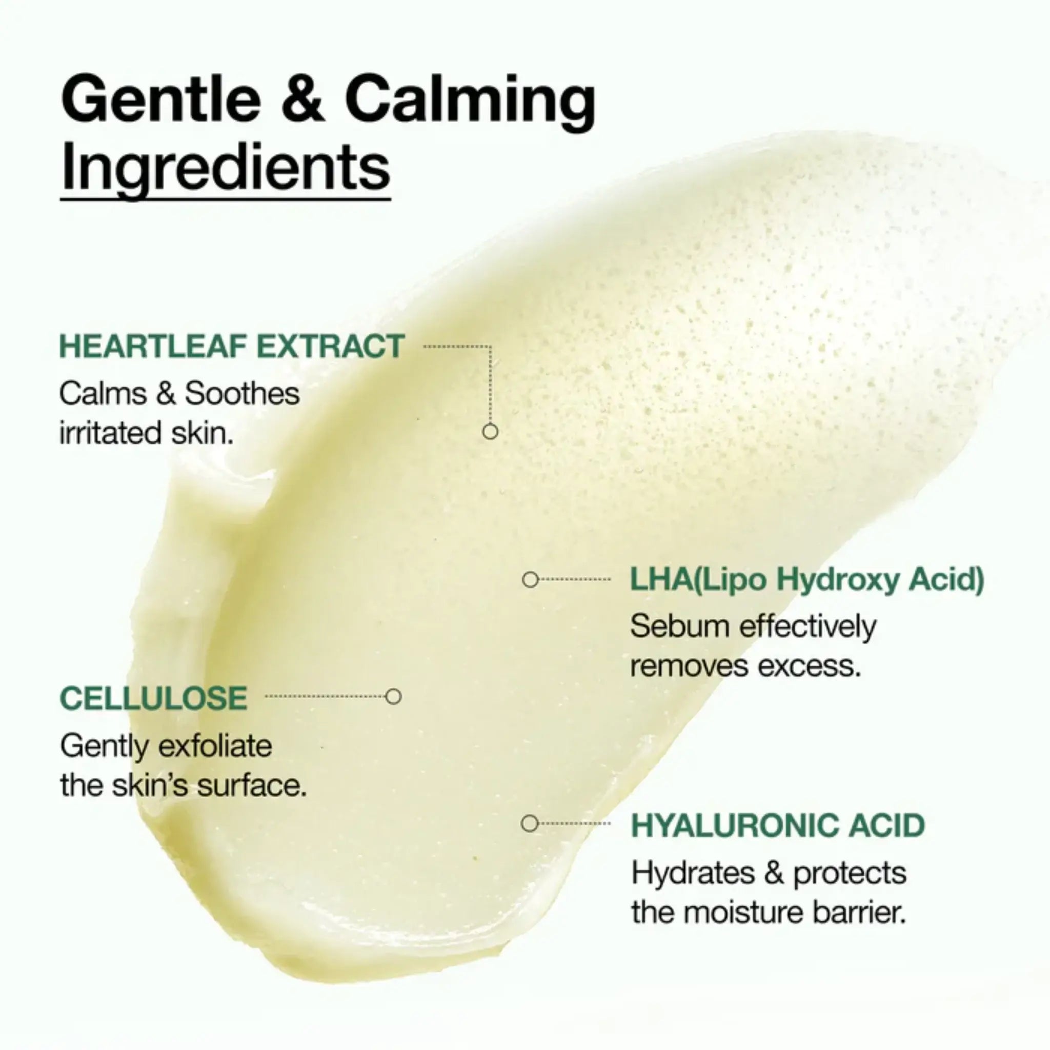 Anua Heartleaf LHA Moisture Peeling Gel key ingredients