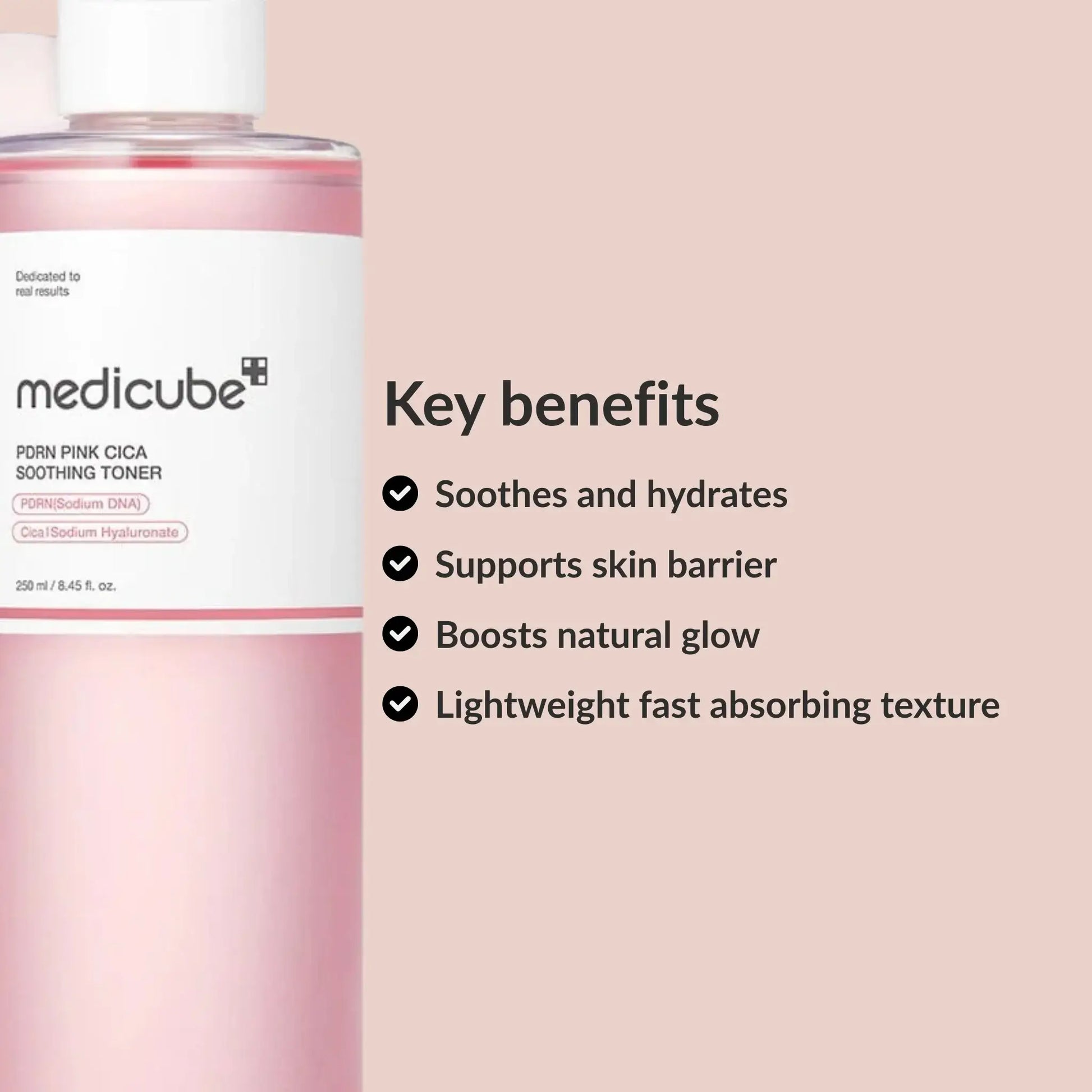 Medicube PDRN Pink Cica Soothing Toner benefits