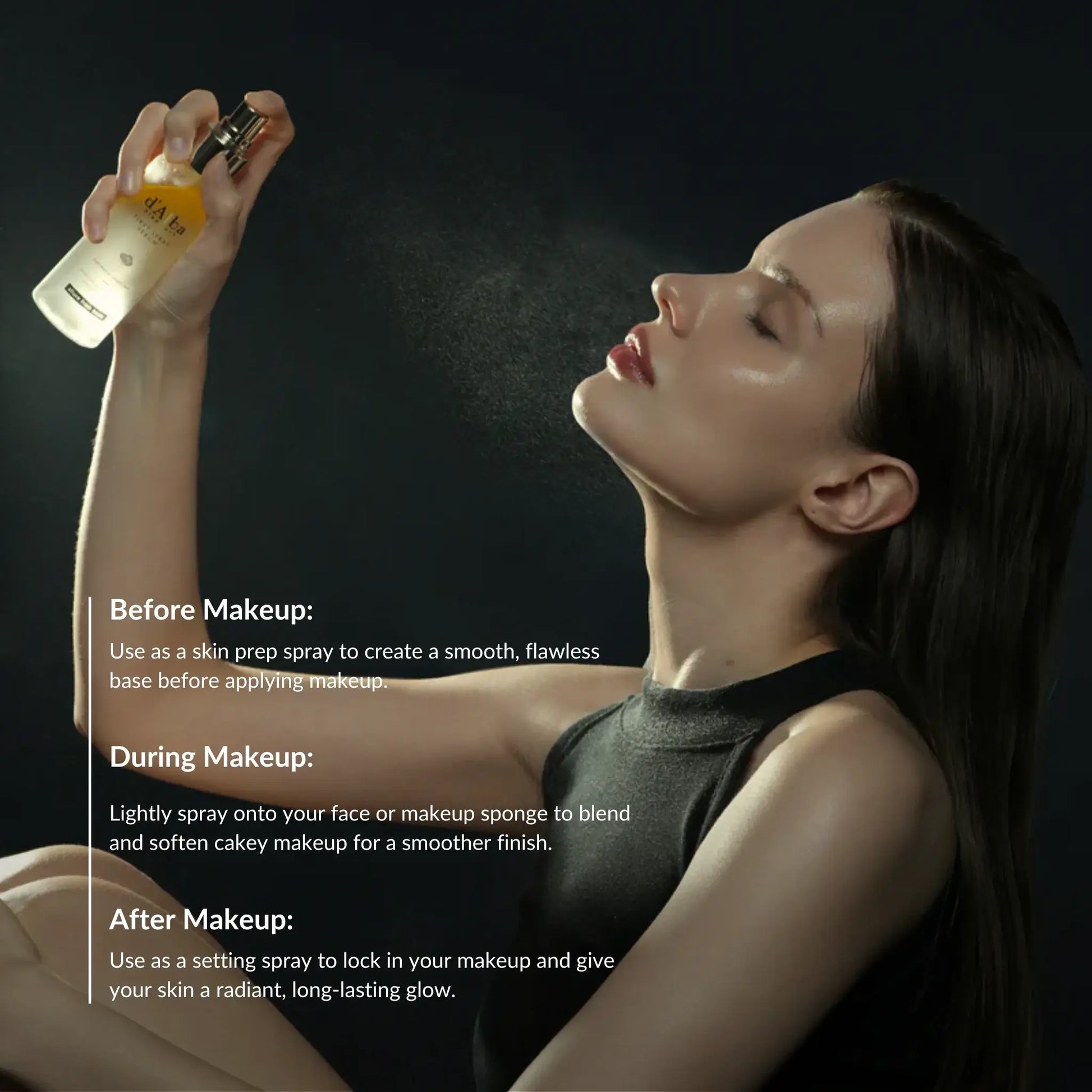 How to use d'Alba White Truffle First Spray Serum