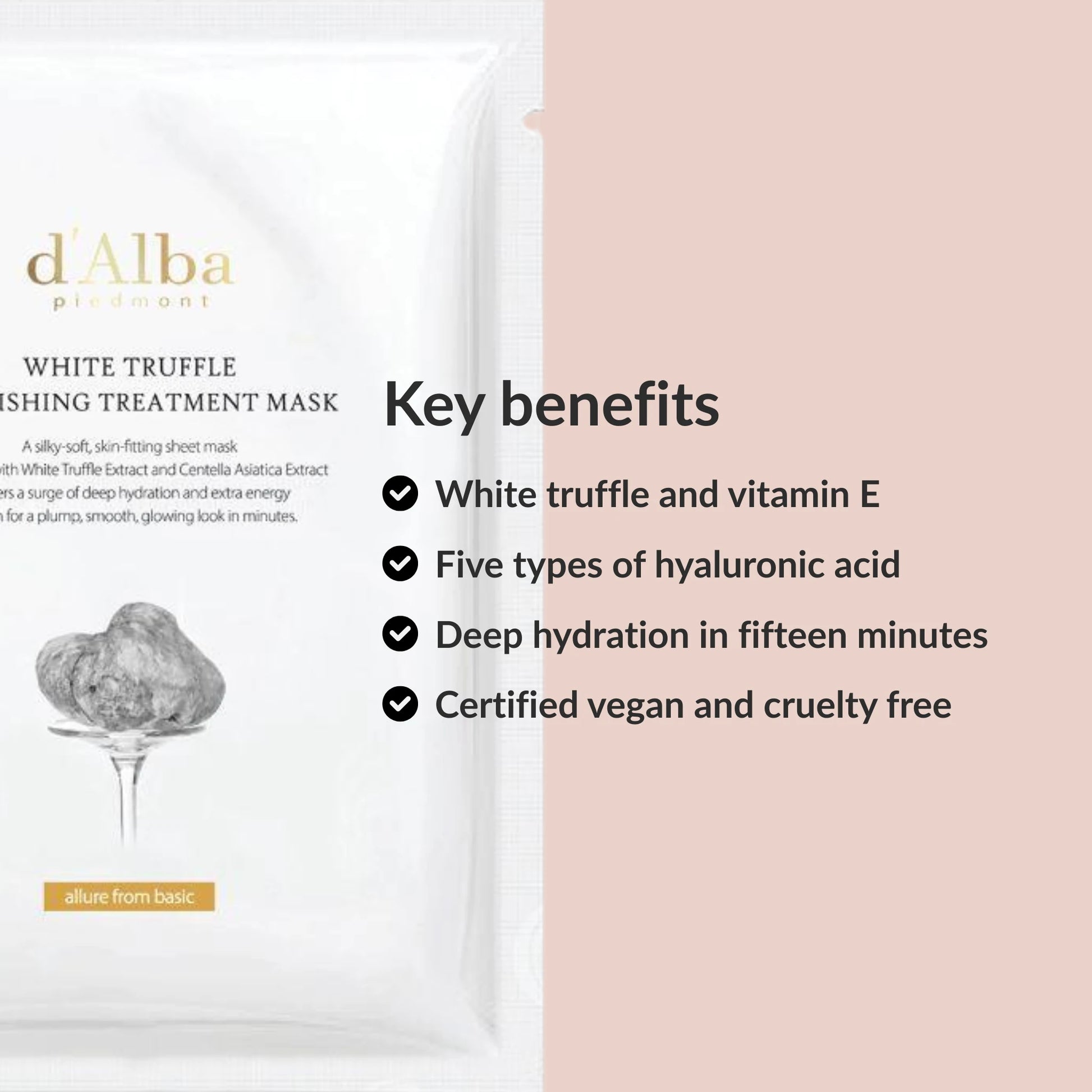 D'Alba White Truffle Nourishing Treatment Mask benefits