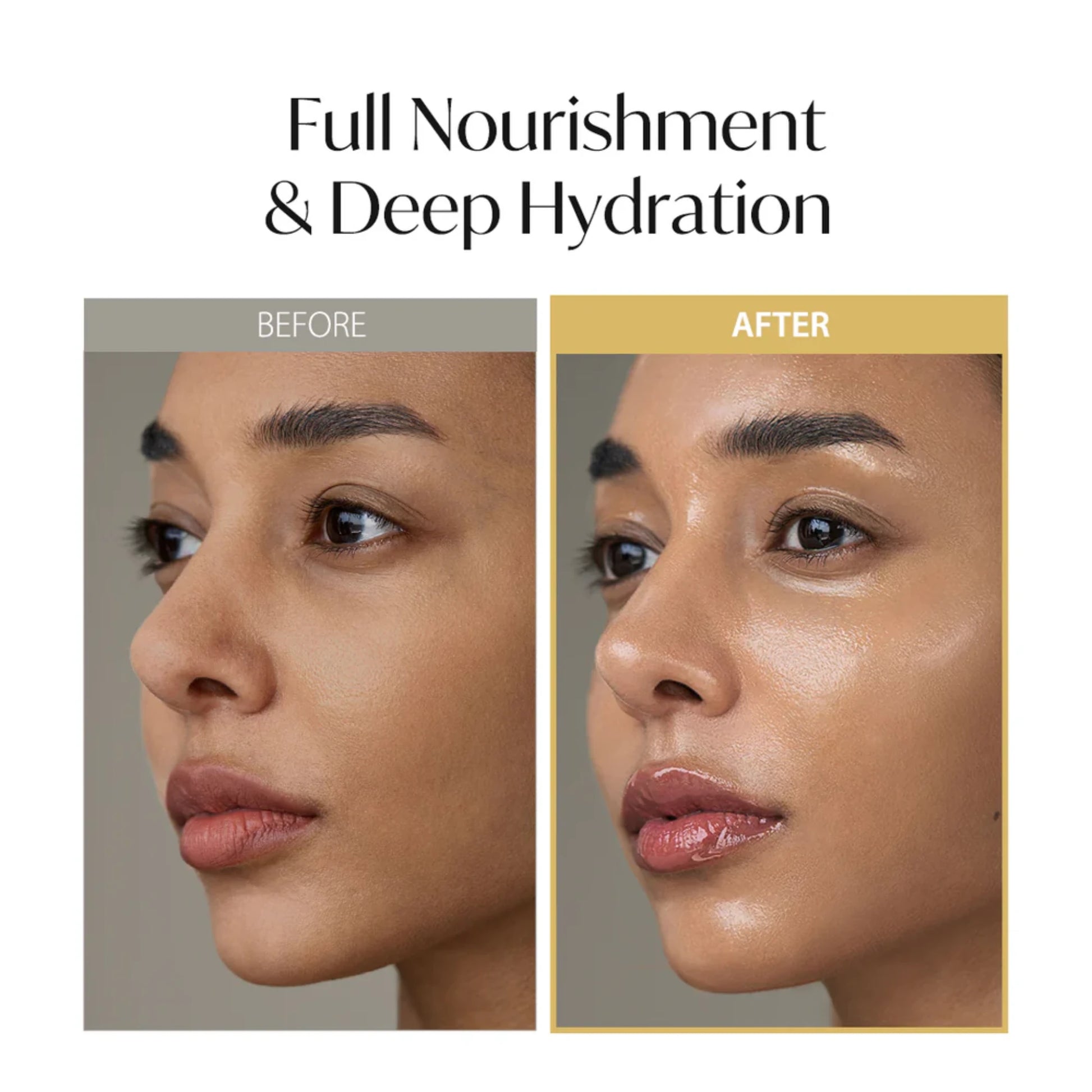D'Alba White Truffle Nourishing Treatment Mask before and after